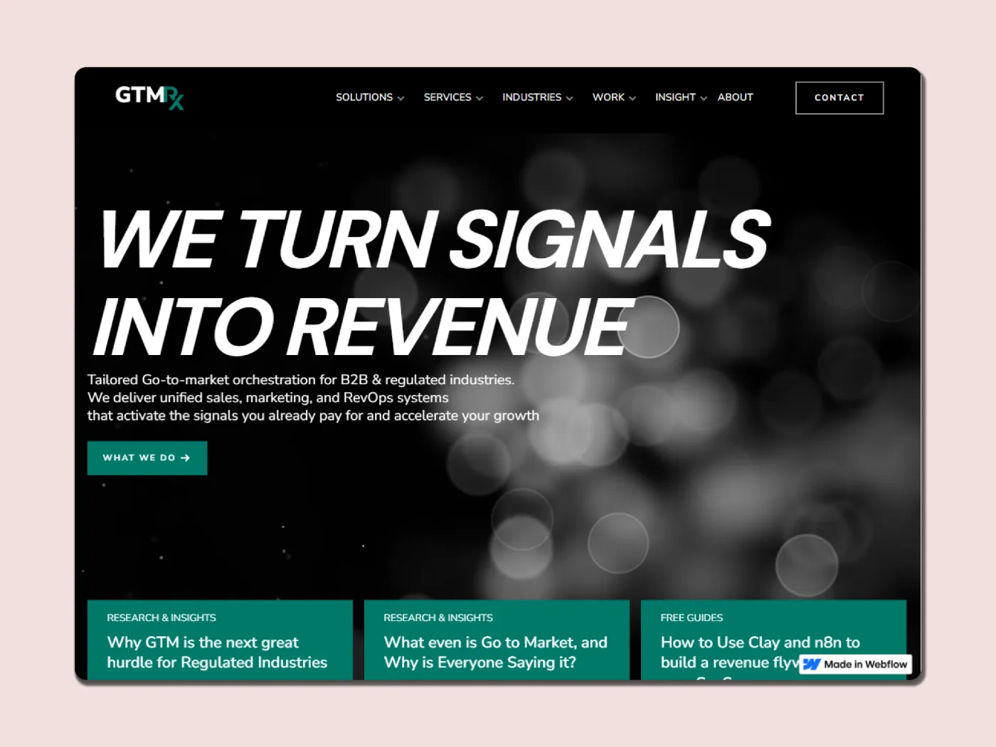 GTMRX revenue operations website